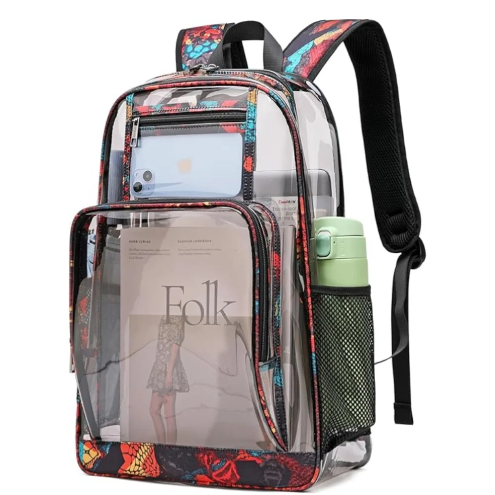 AUOBAG Transparent Multicolor Backpack - Picture 1 of 6